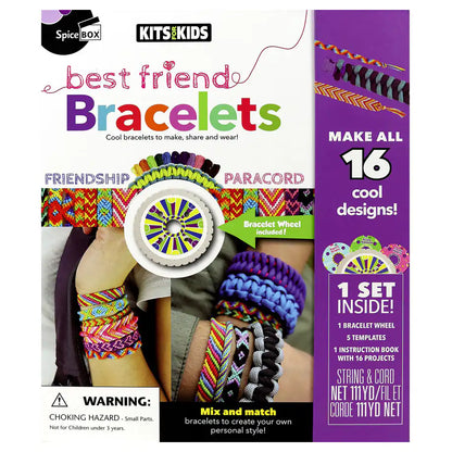 SpiceBOX Kits For Kids Best Friend Bracelets DIY Jewelry Kit