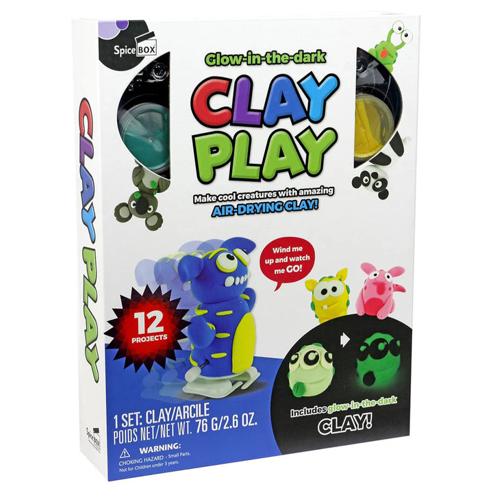 SpiceBOX Glow-in-the-Dark Clay Play Polymer Modeling Activity Kit
