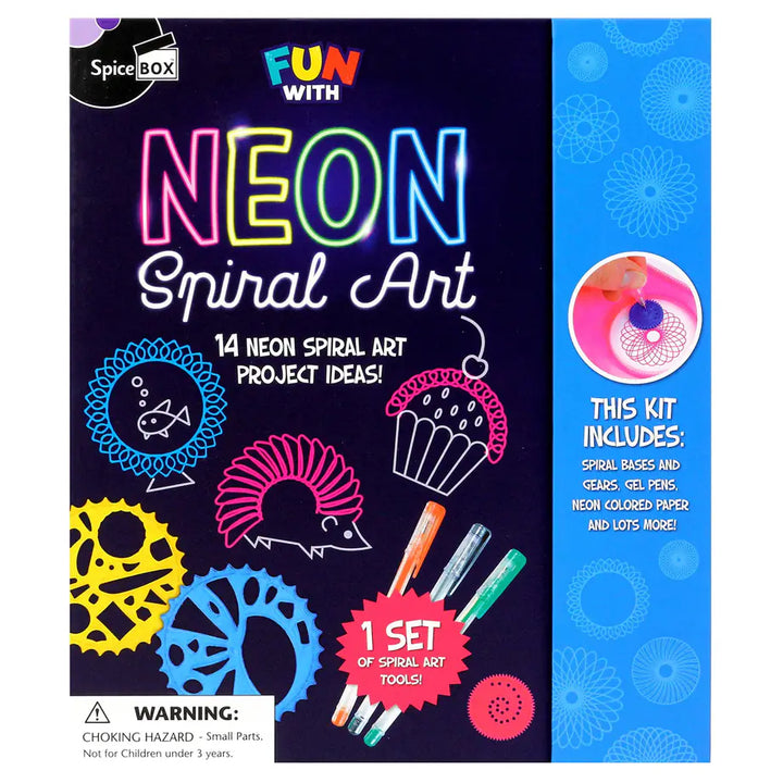 SpiceBOX Fun With Neon Spiral Art Kit