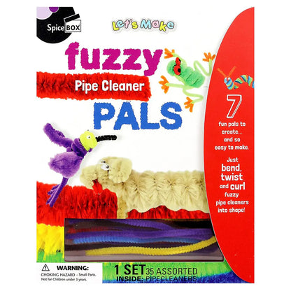 SpiceBOX Let's Make Fuzzy Pipe Cleaner Pals Craft Kit