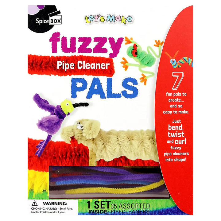 SpiceBOX Let's Make Fuzzy Pipe Cleaner Pals Craft Kit