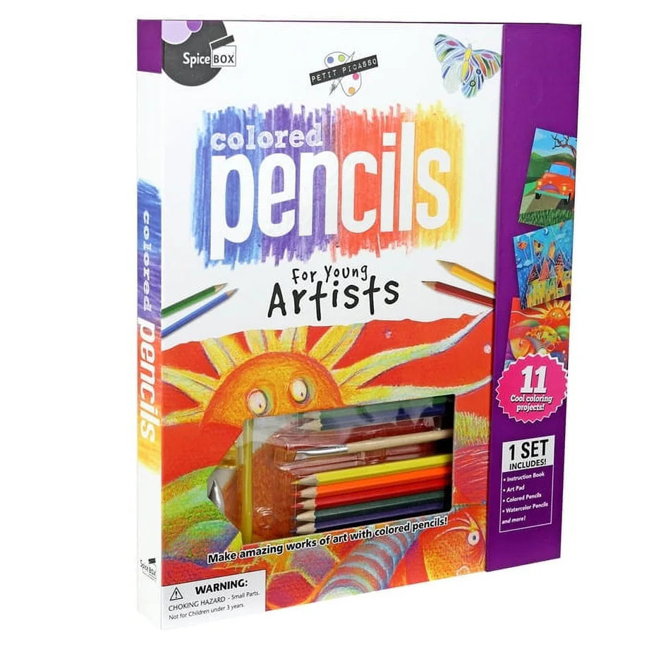SpiceBOX Petit Picasso Colored Pencils Art Kit