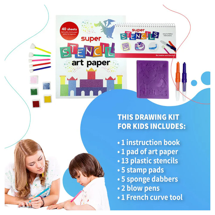 SpiceBOX Petit Picasso Super Stencils Art Kit