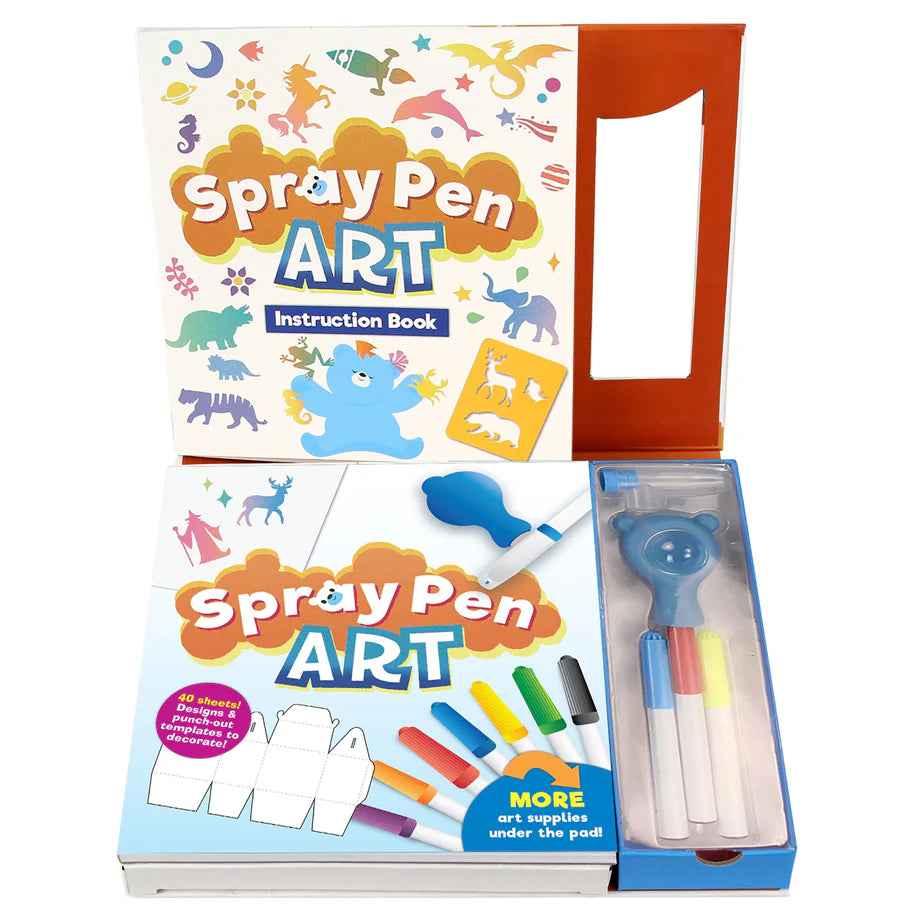 SpiceBOX Spray Pen Art Colorful Spray Art Activity Kit