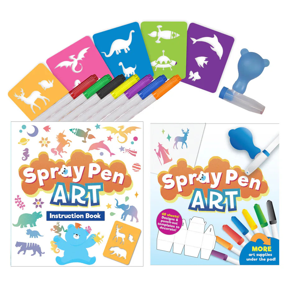 SpiceBOX Spray Pen Art Colorful Spray Art Activity Kit