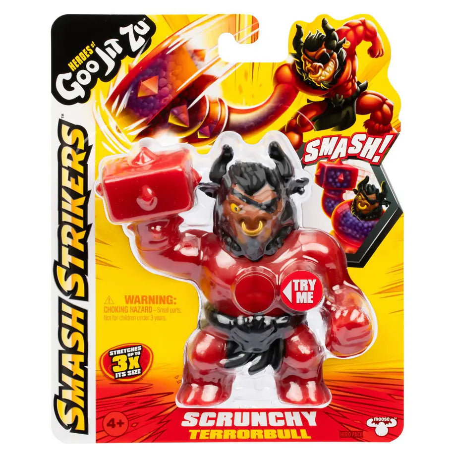 Heroes of Goo Jit Zu Smash Strikers Scrunchy Terrorbull Figure (12.6 cm)