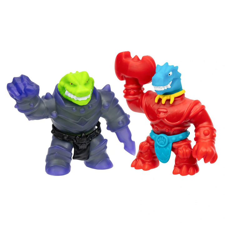 Heroes of Goo Jit Zu Smash Strikers Squishy Tyro vs Stretchy Rock Jaw Figures Set (Pack of 2)