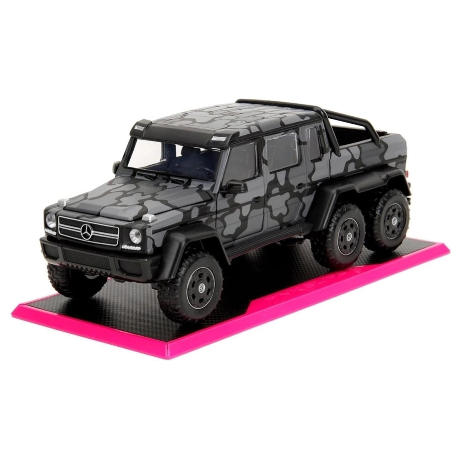 Jada Toys Pink Slips Mercedes-Benz G 63 AMG 6x6 Die-cast Pickup Truck (1:24, Gray Camouflage)
