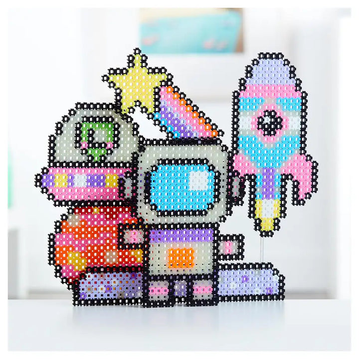Simbrix Glowing Galactic Pixel Art Set (1500 Brix)