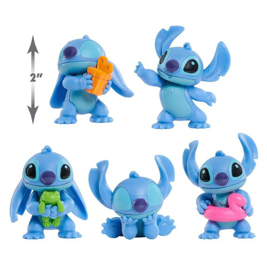 Disney Lilo & Stitch Stitch Collectible Mini Figure Set (5 Pieces)
