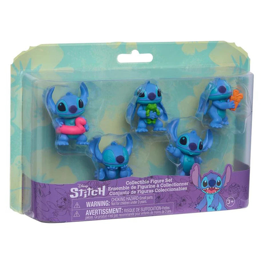 Disney Lilo & Stitch Stitch Collectible Mini Figure Set (5 Pieces)