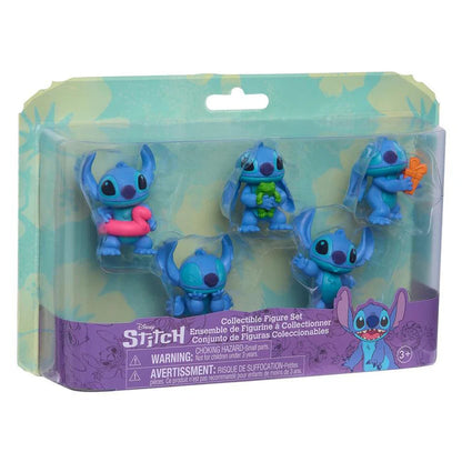 Disney Lilo & Stitch Stitch Collectible Mini Figure Set (5 Pieces)