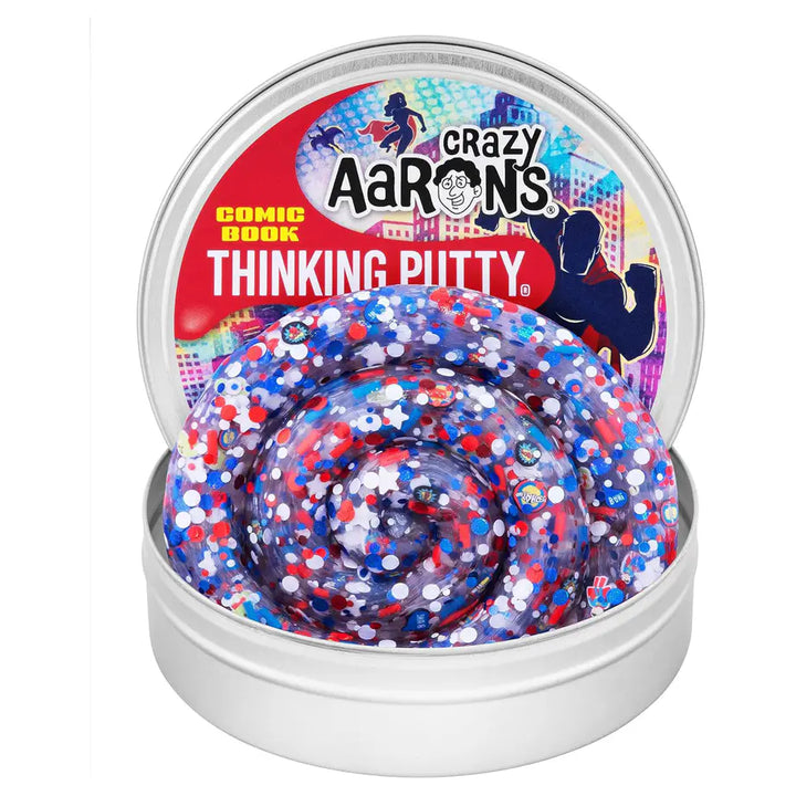 Crazy Aaron's Comic Book Thinking Putty Tin