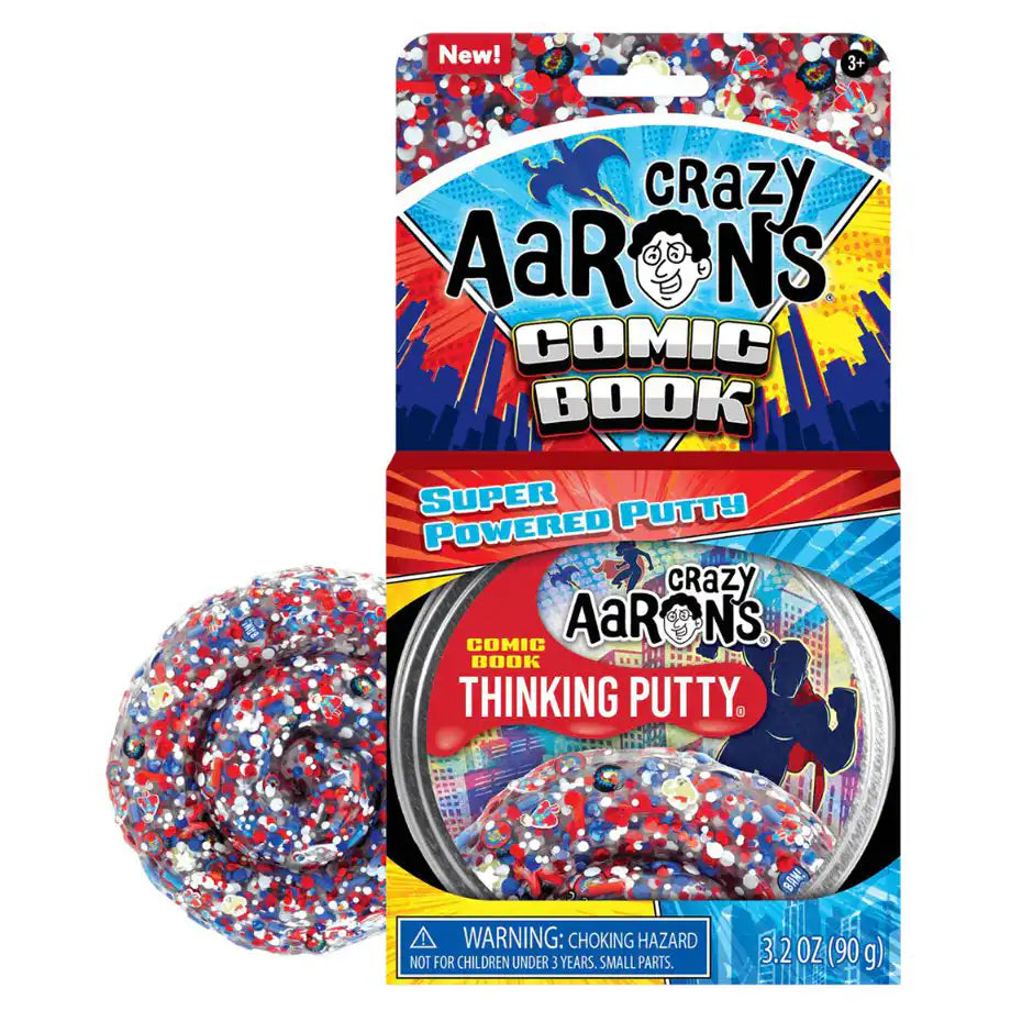 Crazy Aaron's Comic Book Thinking Putty Tin