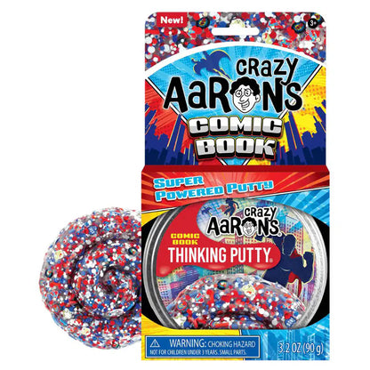 Crazy Aaron's Comic Book Thinking Putty Tin