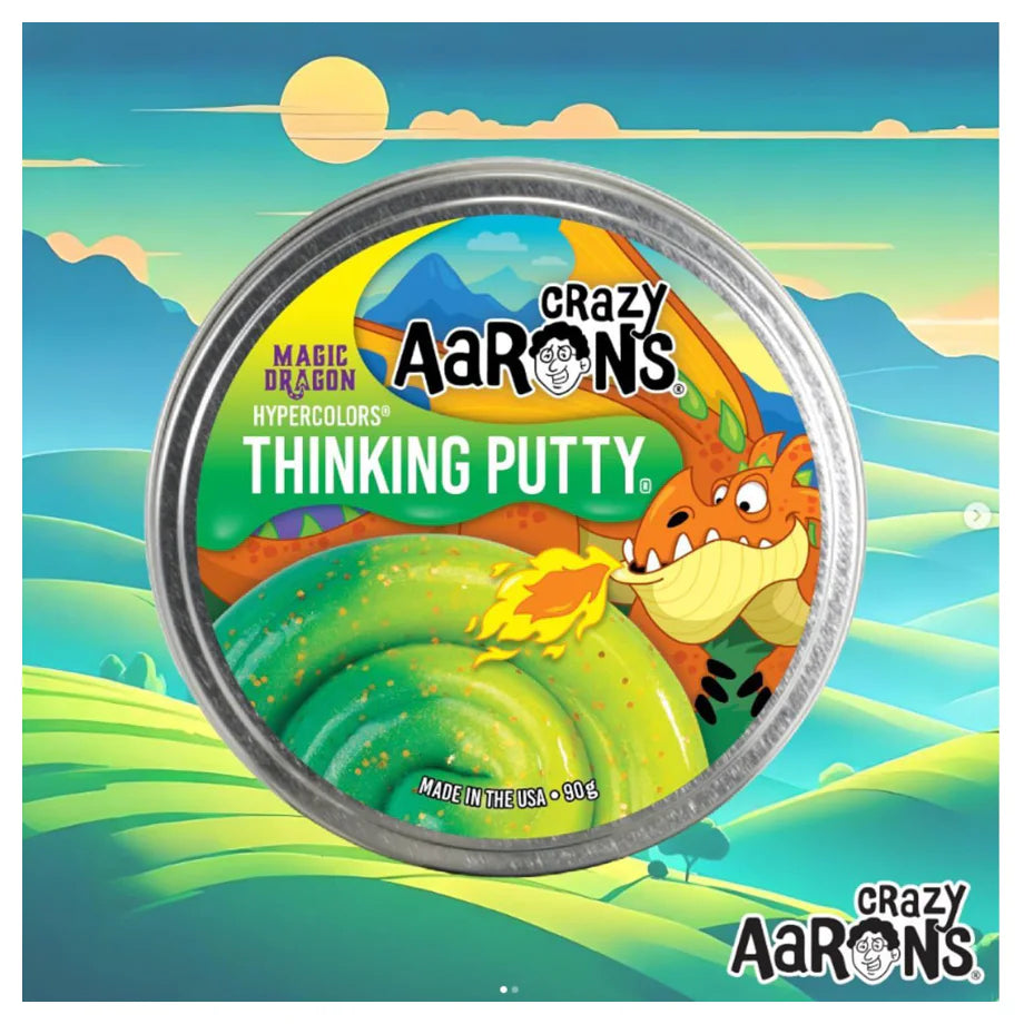 Crazy Aaron's Magic Dragon Hypercolors Thinking Putty Tin