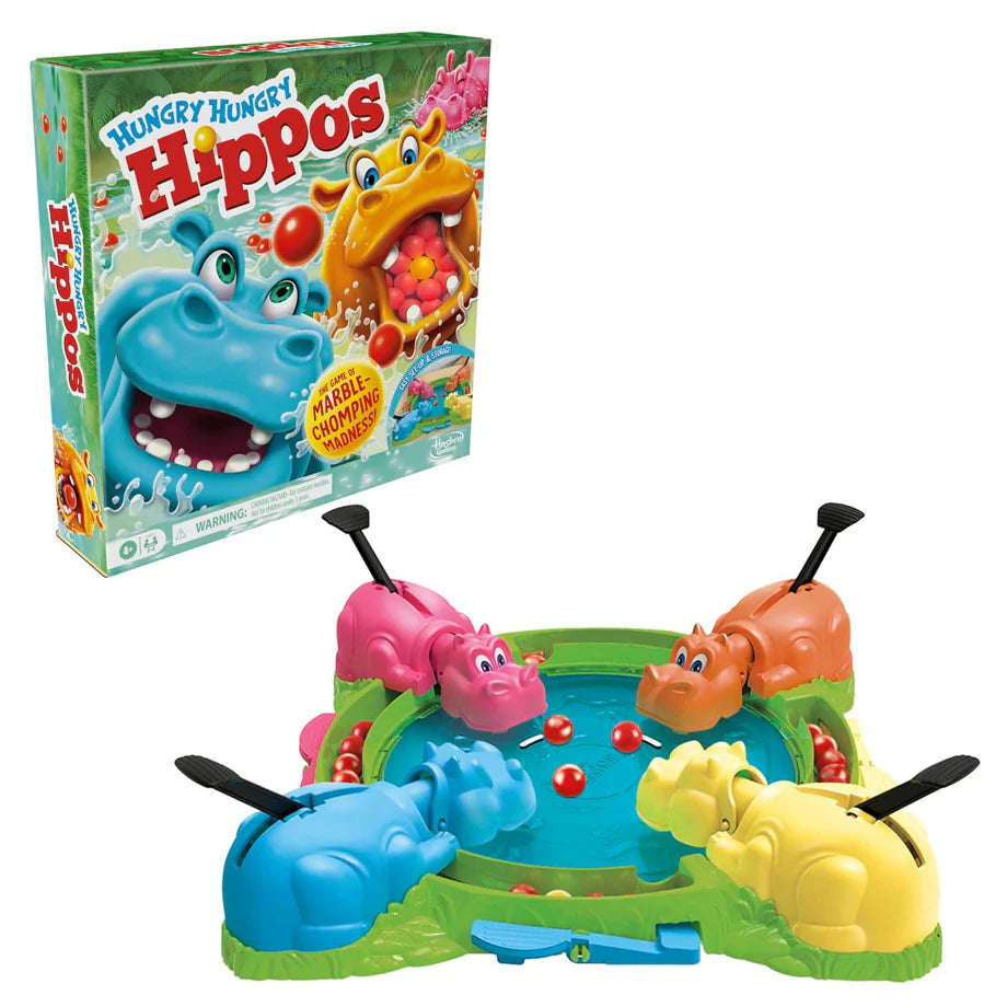 Hasbro Gaming Hungry Hippos Marble Relaunch Board Gameset