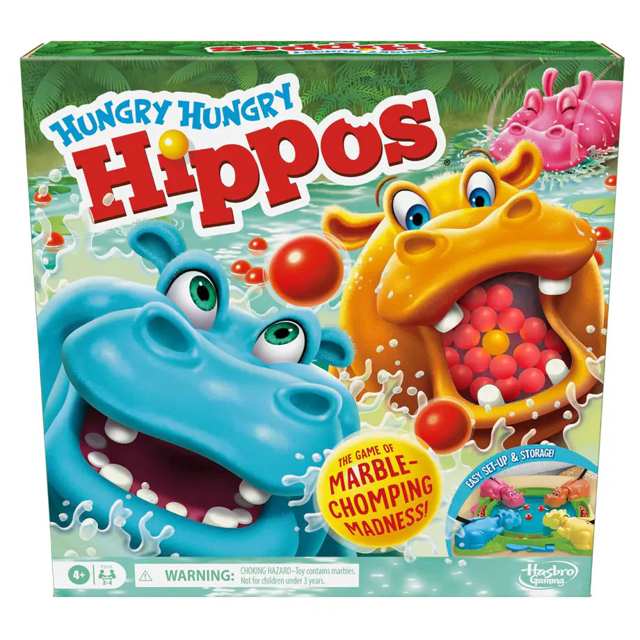 Hasbro Gaming Hungry Hippos Marble Relaunch Board Gameset