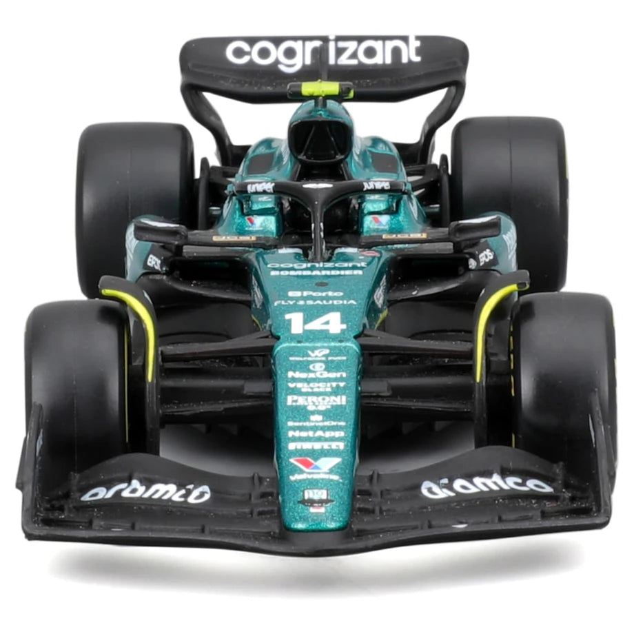 Bburago F1 Aston Martin Amr23 Alonso Die-Cast Car (Green)