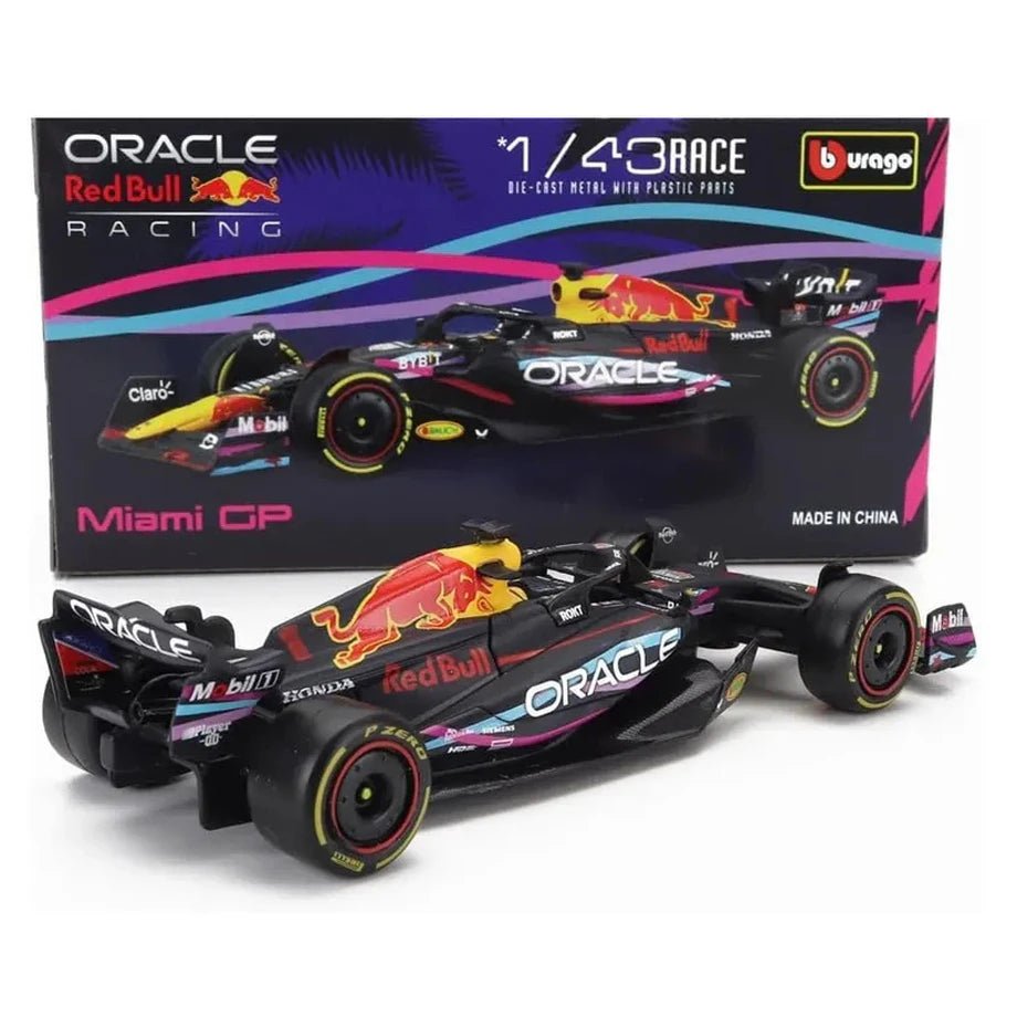 Bburago F1 Red Bull Racing Rb19 Verstappen Miami Die-Cast Car