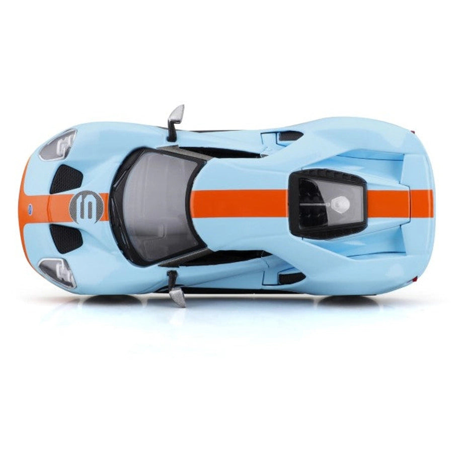 Bburago Race Ford Gt Heritage Edition Die-Cast Car (Light Blue)