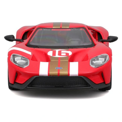 Bburago Race Ford Gt Heritage Edition 2022 Die-Cast Car (Red)