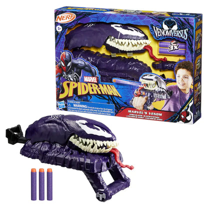 Hasbro NERF Marvel Spider-Man VenomVersus Marvel's Venom Strike Blaster Playset