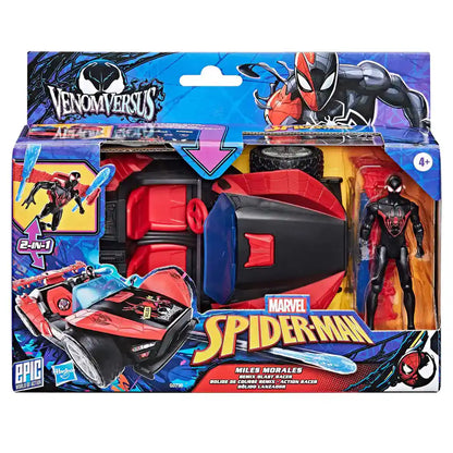 Hasbro Marvel Spider-Man Venom Versus Miles Morales Web Blaster & Racer 2-in-1 Vehicle Playset