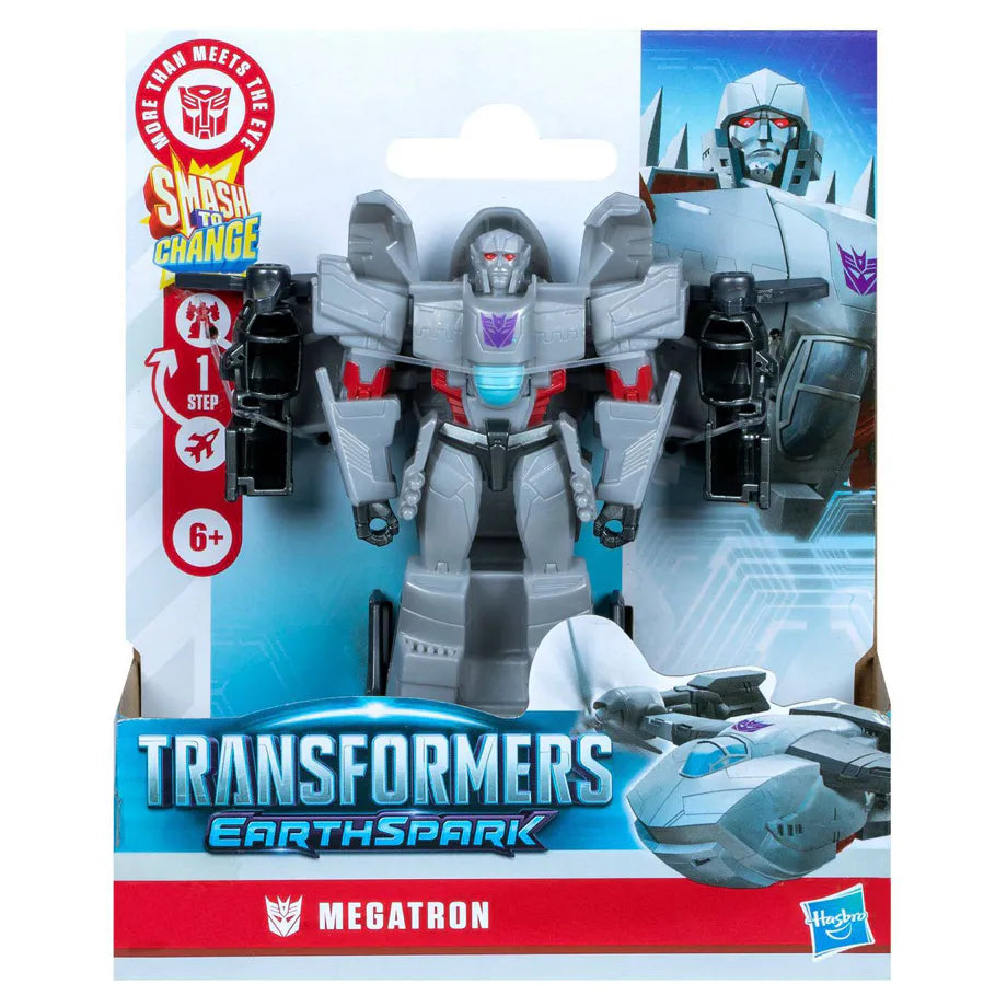Hasbro Transformers Earthspark 1-Step Smash Changers Megatron Action Figure (10.16 cm)