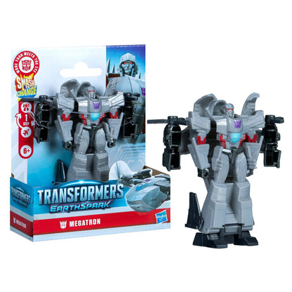 Hasbro Transformers Earthspark 1-Step Smash Changers Megatron Action Figure (10.16 cm)