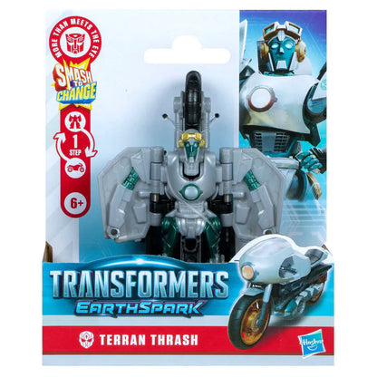 Hasbro Transformers Earthspark 1-Step Smash Changers Terran Thrash Action Figure (10.16 cm)