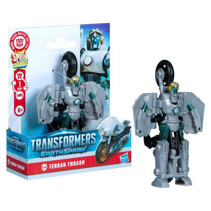 Hasbro Transformers Earthspark 1-Step Smash Changers Terran Thrash Action Figure (10.16 cm)