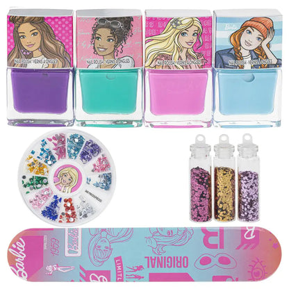 Townley Girl Barbie Water Based Nail Polish and Body Art Set