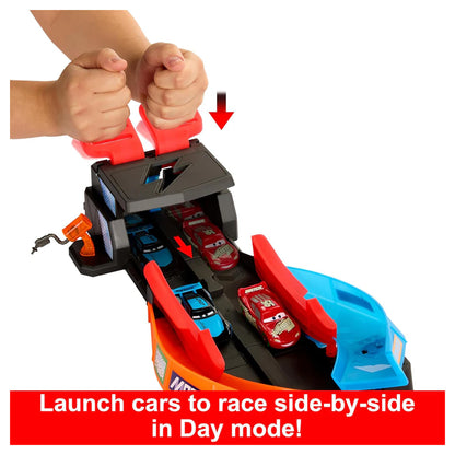 Disney Pixar Launch & Criss-Cross Glow Race Playset