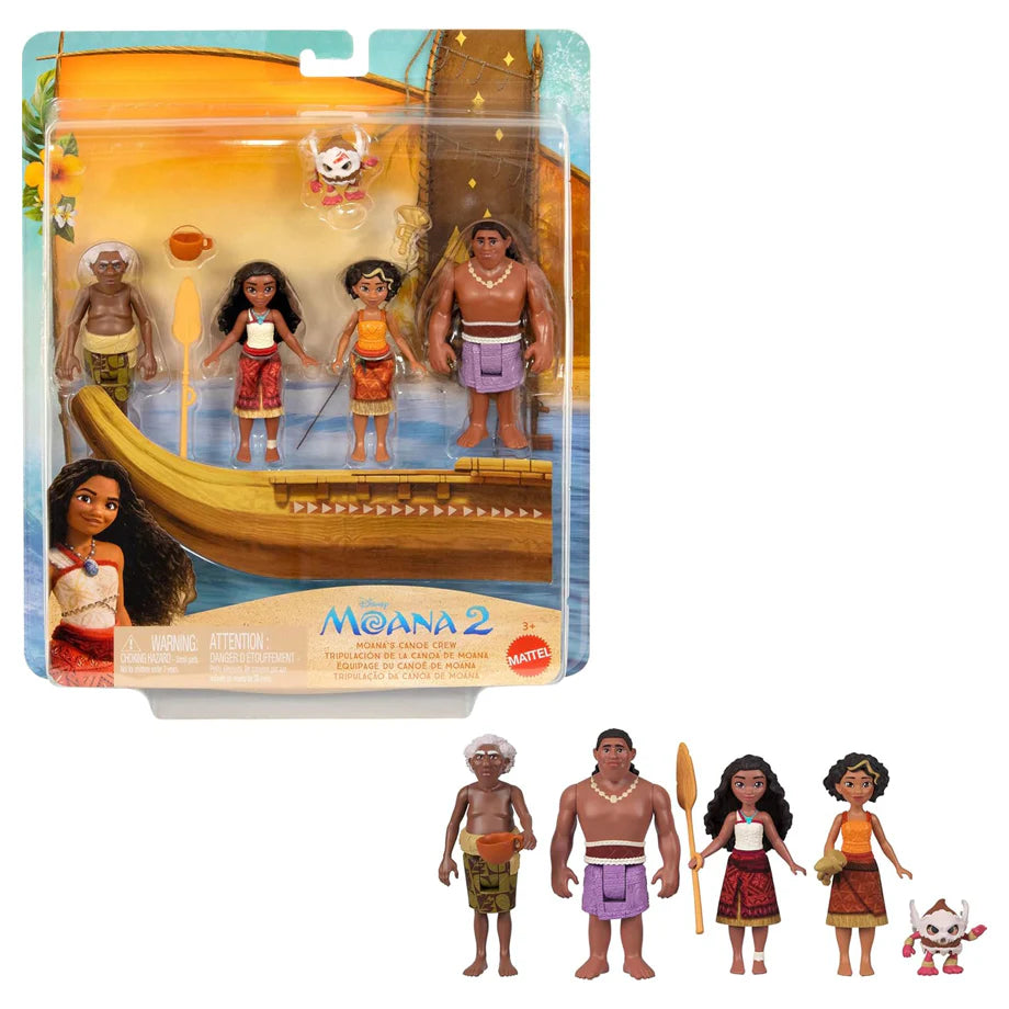 Disney Moana's Canoe Crew Playset (8 Pieces)