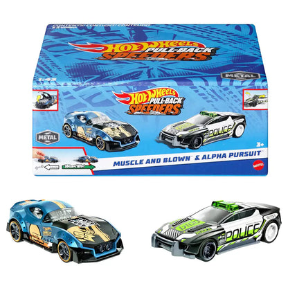 Hot Wheels Pull-Back Speeders 2 Pack Die-Cast Cars (Assorted)