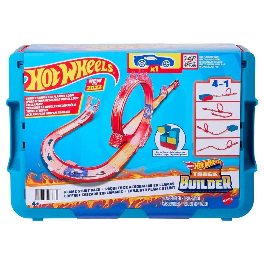 Hot Wheels Track Builder Flame Stunt Pack