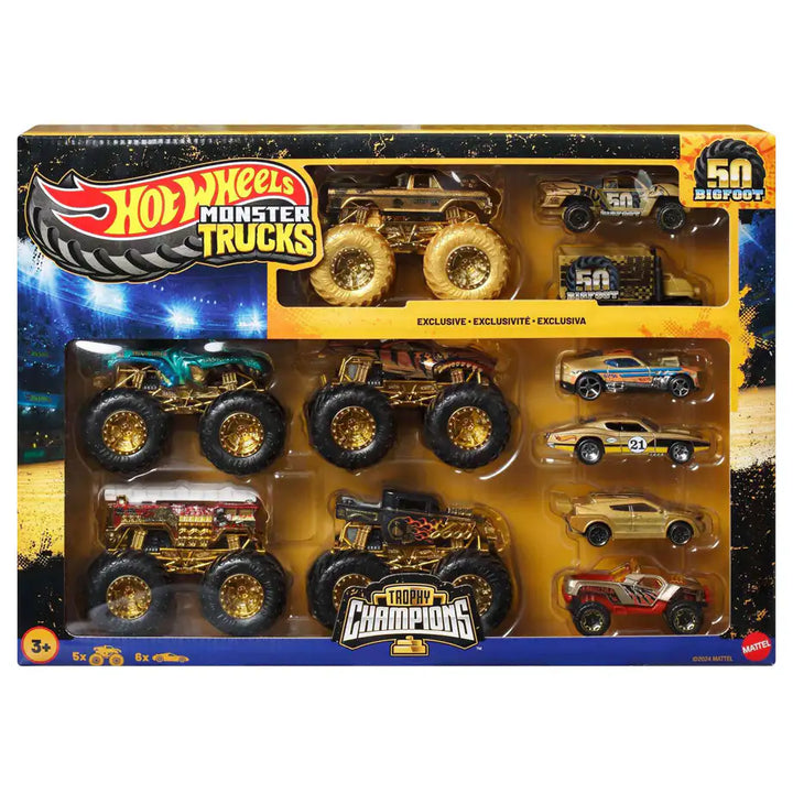 Hot Wheels Monster Trucks  11-Piece Cars Set (Assorted)