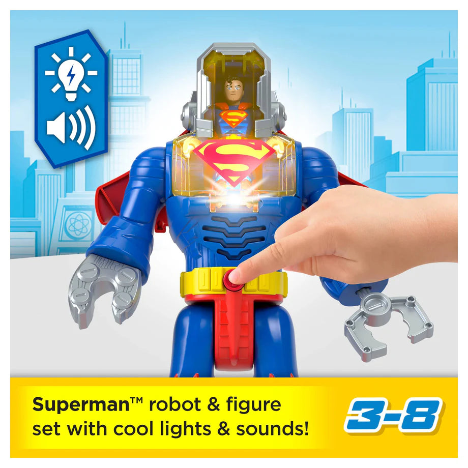 Fisher-Price Imaginext DC Super Friends Superman Insider & Exo Suit Robot Playset