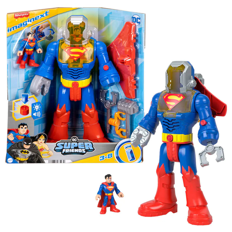 Fisher-Price Imaginext DC Super Friends Superman Insider & Exo Suit Robot Playset