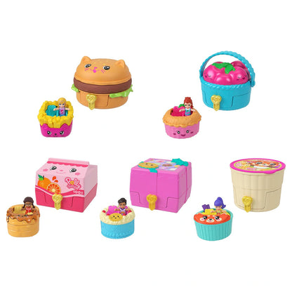 Polly Pocket Tiny Takeout Reveal Playset with Micro Dolls & Car (Assorted)