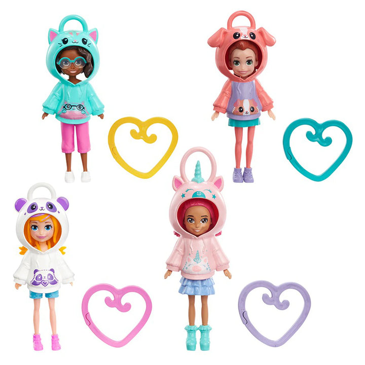 Polly Pocket Friend Clips Hoodie Buddies Doll (Assorted)