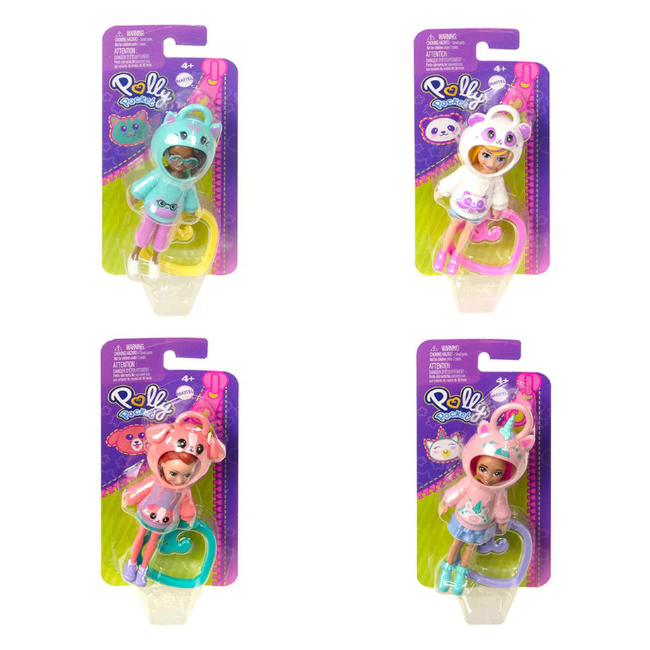 Polly Pocket Friend Clips Hoodie Buddies Doll (Assorted)