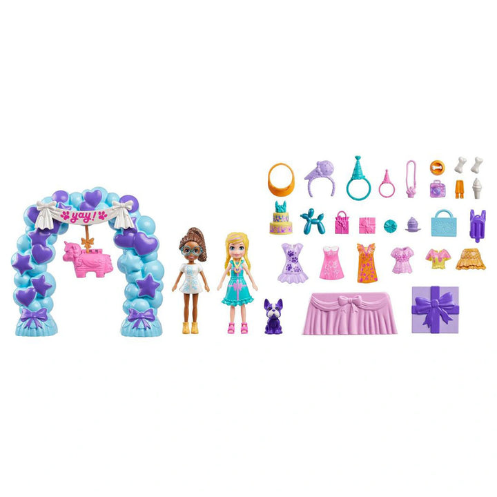Polly Pocket Birthday Party Storytelling Set (37 Pieces)