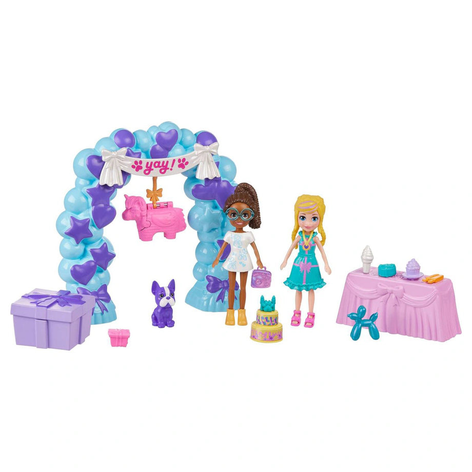 Polly Pocket Birthday Party Storytelling Set (37 Pieces)