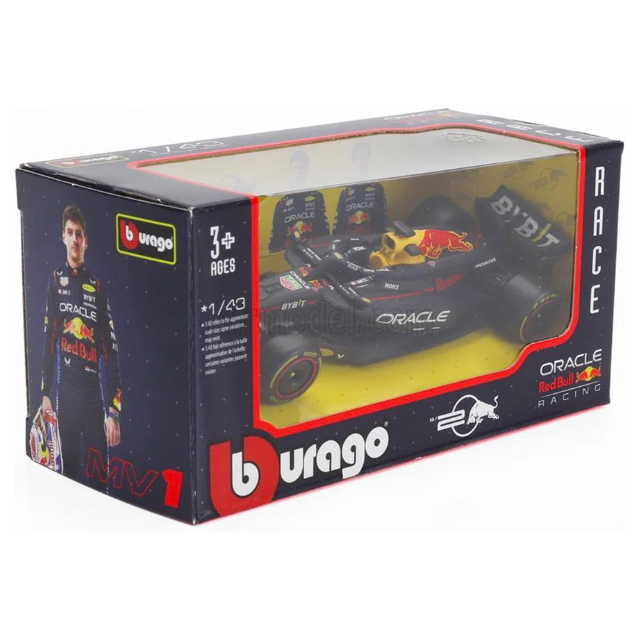 Bburago Oracle Red Bull Racing Max Verstappen Die-Cast Car (Black)