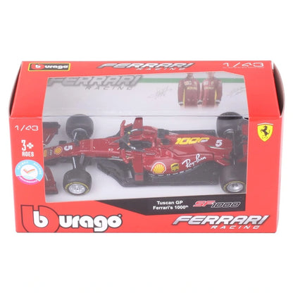 Bburago Formula 1 World Champion Ferrari Racing SF #1000 Charles Leclerc Die-cast Car (1:43, Red, 10 cm)