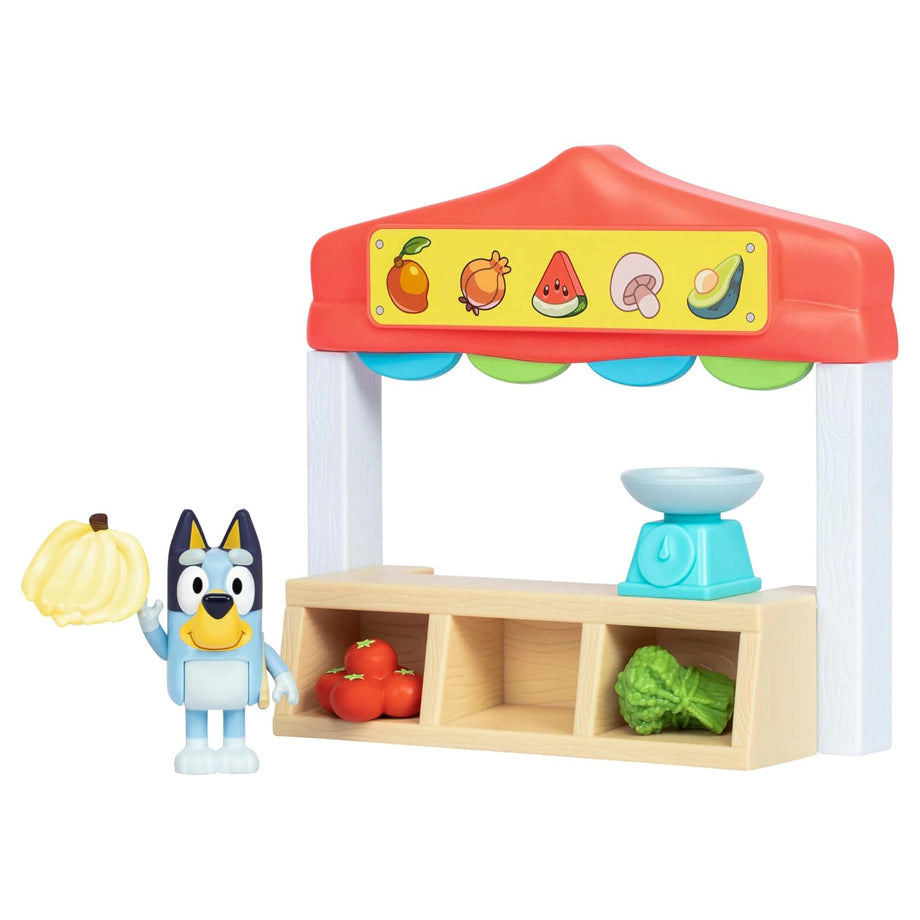 Bluey Mini Farmers Market Playset