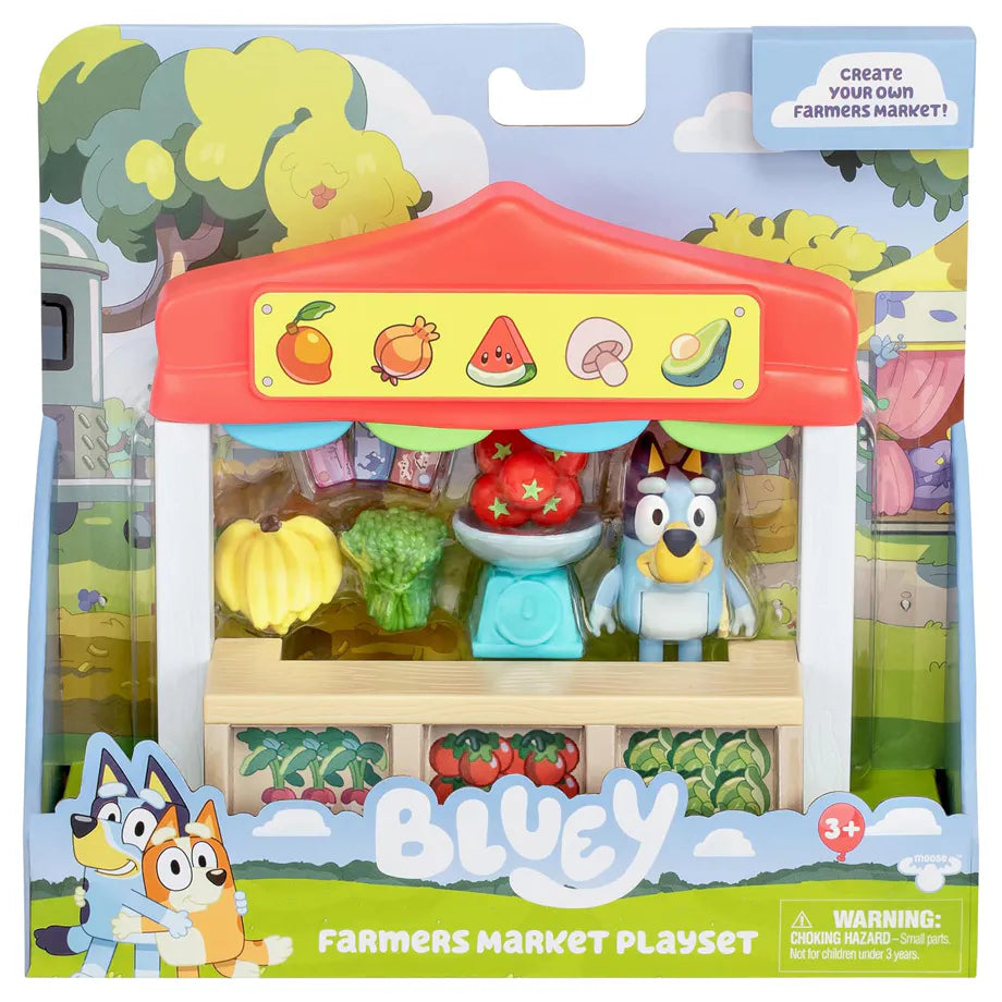 Bluey Mini Farmers Market Playset