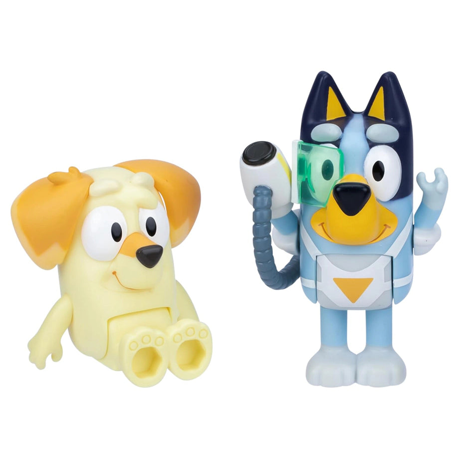 Bluey and Neighbor Chucky Surprise Blaster Suit Pack Figures